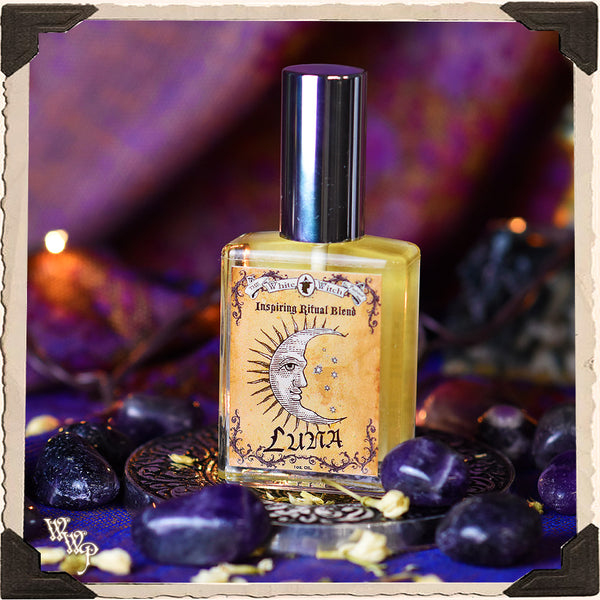 LUNA RITUAL OIL. 1oz. For Inspiration, Healing & Moon Rituals.