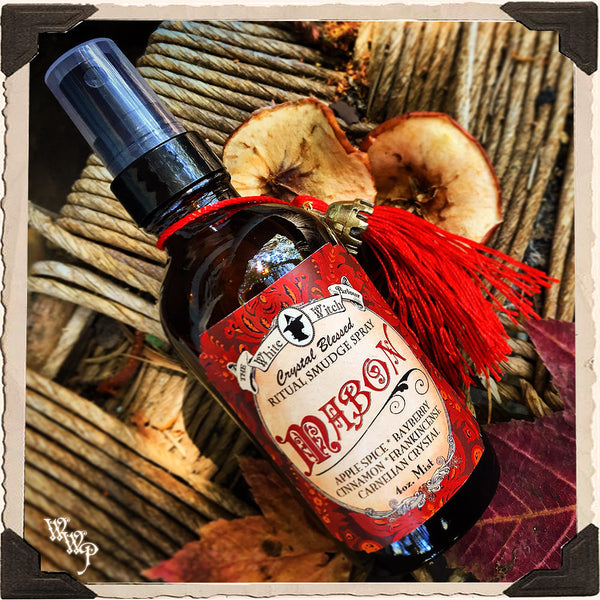 MABON 4oz. Alchemy RITUAL SMUDGE SPRAY. For Thanksgiving, Harvest & Prosperity. White Witch Parlour