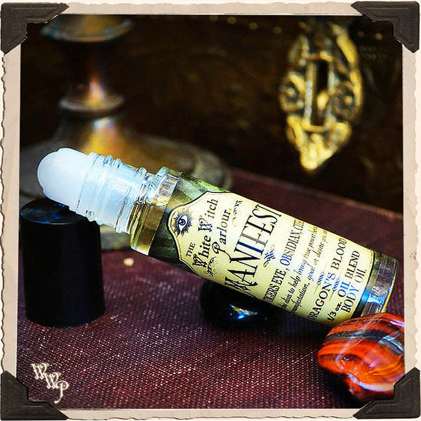 MANIFEST Elixir 1/3oz. BODY OIL Rollon. For Abundance, Attraction & Positivity. White Witch Parlour