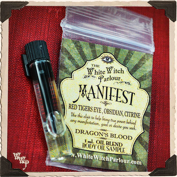 MANIFEST Elixir 1/3oz. BODY OIL Rollon. For Abundance, Attraction & Positivity. White Witch Parlour