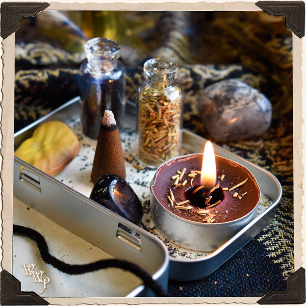 MINI PROTECTION TRAVEL ALTAR. For Energy Shielding, Empaths & Aura Strengthening. White Witch Parlour