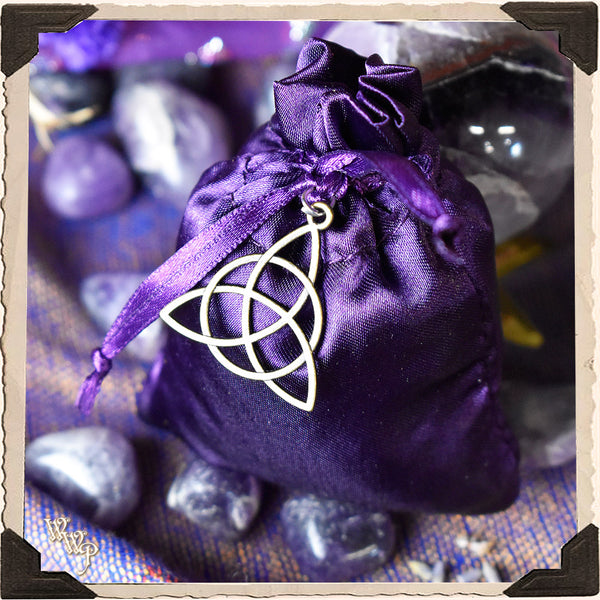 MYSTIC SPIRIT BAG. Blessed Mojo Medicine Bag For Psychic Awareness & Divination. White Witch Parlour