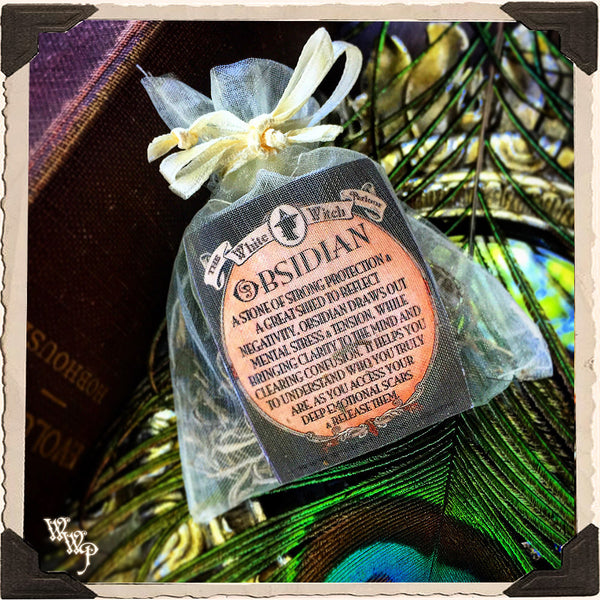 BLACK OBSIDIAN SPHERE CRYSTAL. For New Moon, Protection, Scrying & Divination. White Witch Parlour