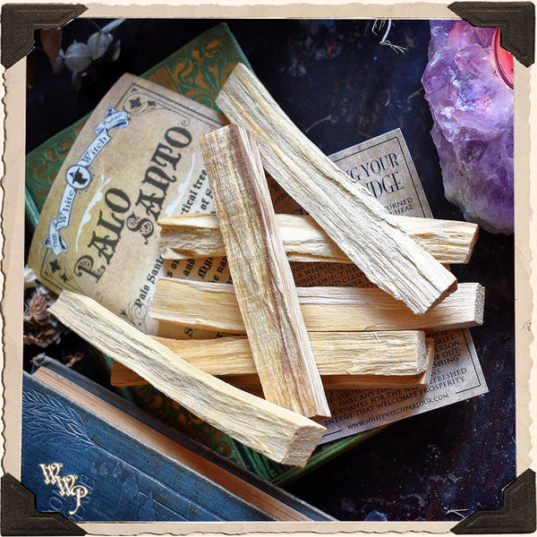 PALO SANTO SMUDGE WANDS: 7 Pack For Spiritual Cleansing, Healing, Enlightenment. White Witch Parlour
