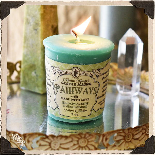 PATHWAYS VOTIVE CANDLE. For Opening New Doorways & Abundant Opportunity.