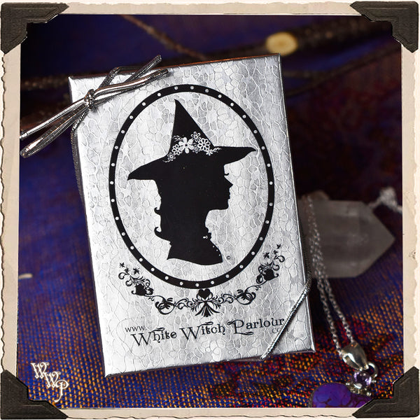 LIMITED EDITION : COPPER & PURPLE TURQUOISE HEART NECKLACE PENDANT. For Empaths & Psychic Development. Sterling Silver.( SKU:PCT55 ) White Witch Parlour