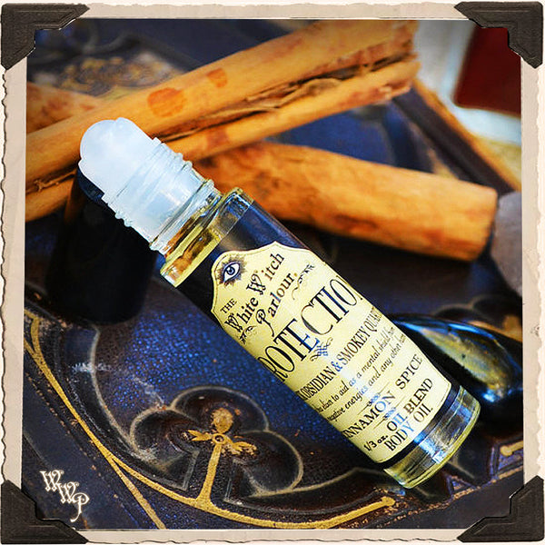 PROTECTION Elixir 1/3oz. BODY OIL Rollon. For Energy Shielding, Empaths & Aura Strengthening. White Witch Parlour