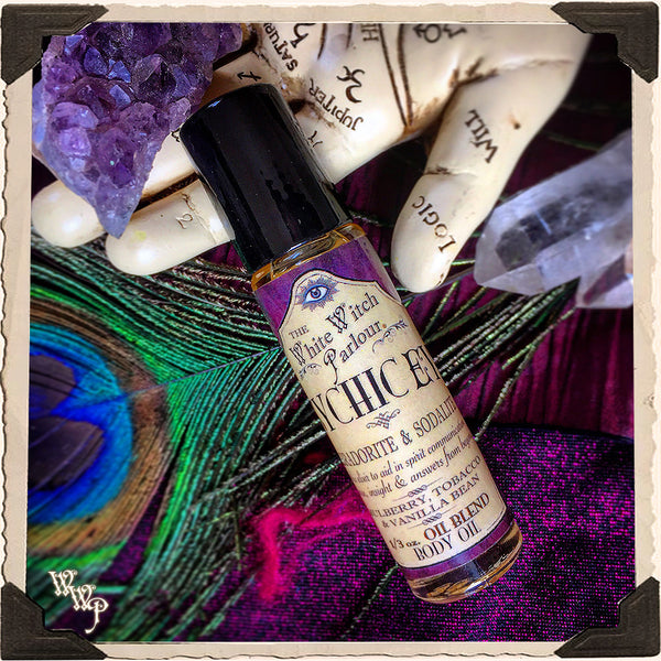 PSYCHIC EYE Elixir 1/3oz. BODY OIL Rollon. For Enhancing Psychic Intuition, Spiritual Energy & Divination. White Witch Parlour