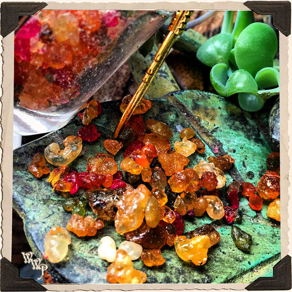 PURITY INCENSE. All Natural Resin Blend. For Washing Away Negativity & Forgiveness. White Witch Parlour