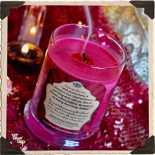 ROMANCE Elixir Apothecary CANDLE 7oz. For Passion, Seduction & Kundalini. White Witch Parlour