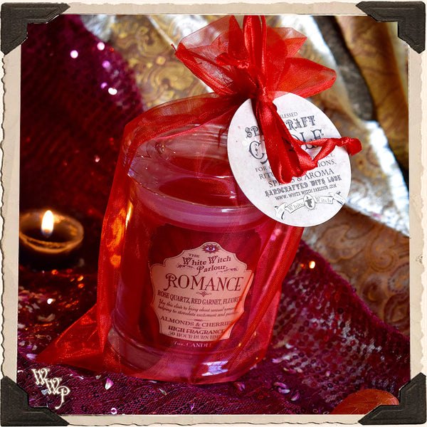 ROMANCE Elixir Apothecary CANDLE 7oz. For Passion, Seduction & Kundalini. White Witch Parlour