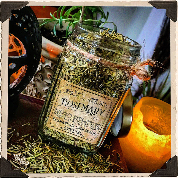 ROSEMARY APOTHECARY. Dried Herbs. For Warding Off Evil Spirits, Psychic Detox & Purification. White Witch Parlour