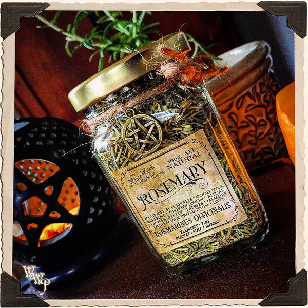 ROSEMARY APOTHECARY. Dried Herbs. For Warding Off Evil Spirits, Psychic Detox & Purification. White Witch Parlour