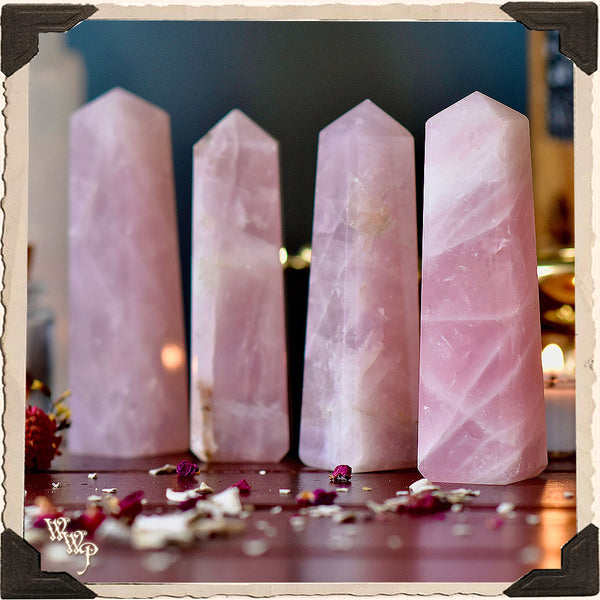 ROSE QUARTZ  For Universal Love, Happiness, Truth & Friendship. White Witch Parlour