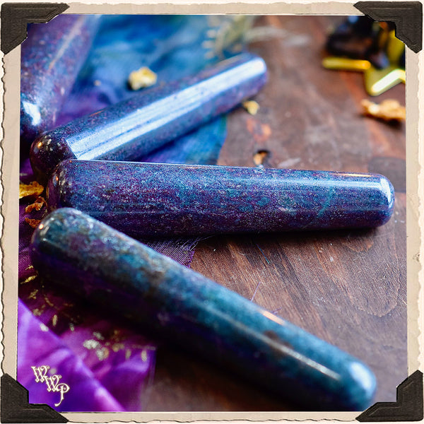 RUBY KYANITE MASSAGE WAND Crystal. For Passion, Bliss & Life Force Energy.
