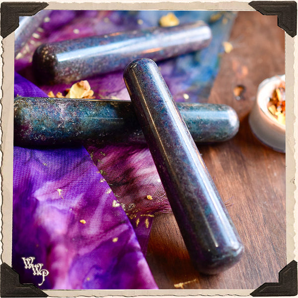 RUBY KYANITE MASSAGE WAND Crystal. For Passion, Bliss & Life Force Energy.