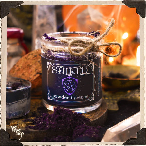 'SHIELD' POWDER INCENSE. For Psychic Protection, Witchcraft, Banishment & Empaths.
