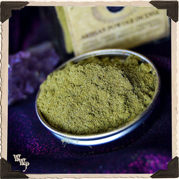 SOMNIUM LUCIDUS Powder Incense. All Natural. Blessed with Amethyst for Astral Travel & Lucid Dreaming White Witch Parlour