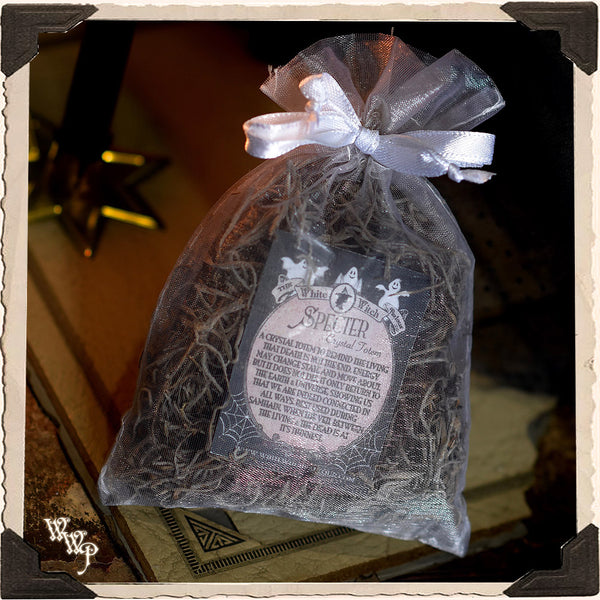 SPECTER CRYSTAL GHOST. Assorted. Crystal Totem For Energy Awareness, Spirit Contact & Samhain. White Witch Parlour