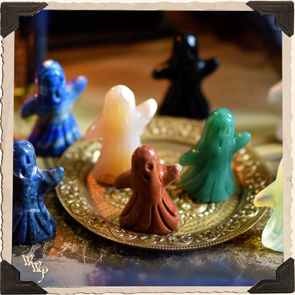 SPECTER CRYSTAL GHOST. Assorted. Crystal Totem For Energy Awareness, Spirit Contact & Samhain. White Witch Parlour