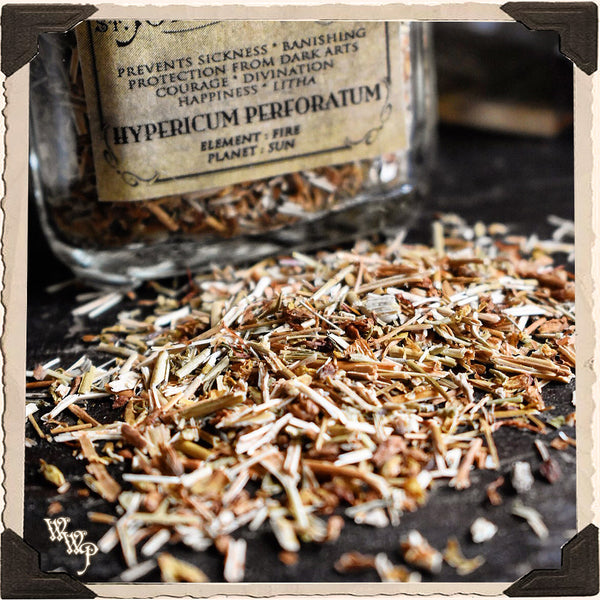 ST. JOHN'S WORT APOTHECARY. Dried Herbs. For Protection, Sun Energy, Depression & Happiness. White Witch Parlour