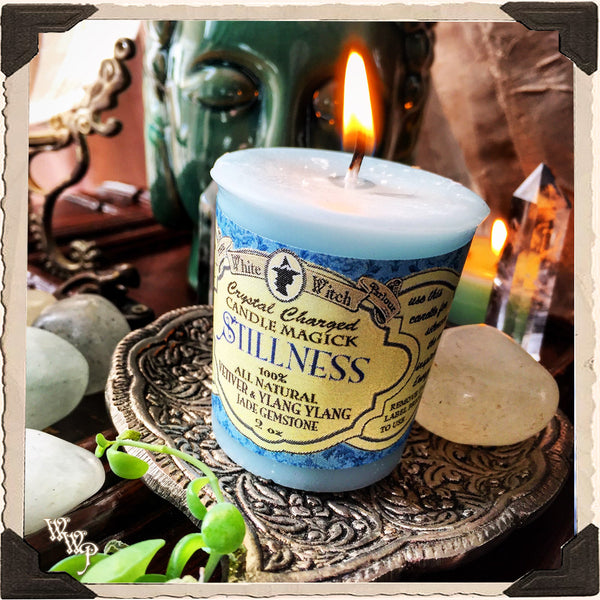 STILLNESS VOTIVE CANDLE. For Silencing the Mind & Inspiring Divine Energy.