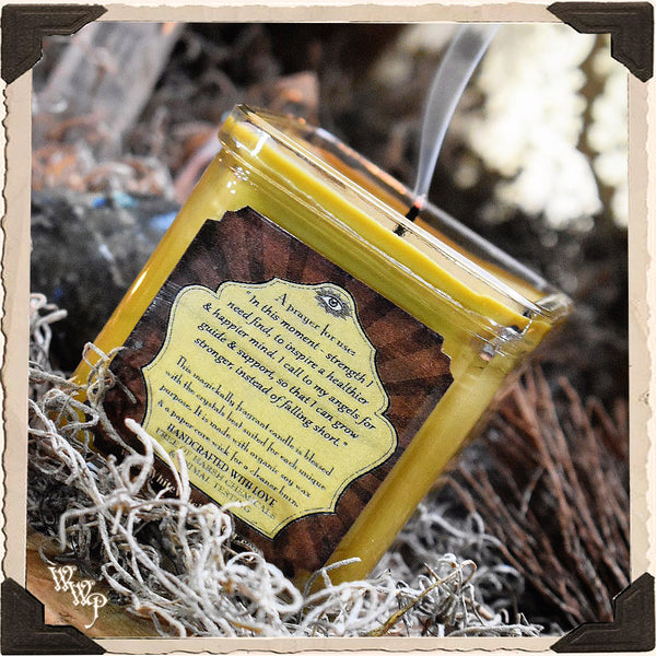 STRENGTH Elixir Apothecary CANDLE 7oz. For Courage, Emotional Protection & Inspiration. White Witch Parlour