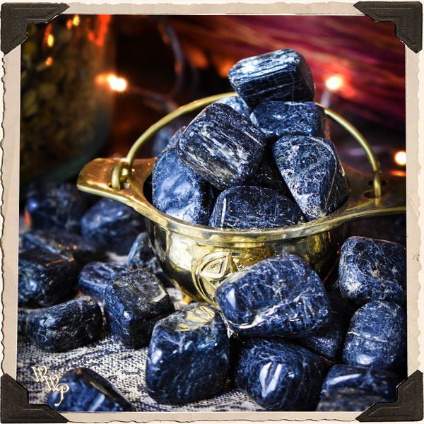 BLACK TOURMALINE TUMBLED CRYSTAL For Witchcraft, Empaths & Spiritual Protection. White Witch Parlour