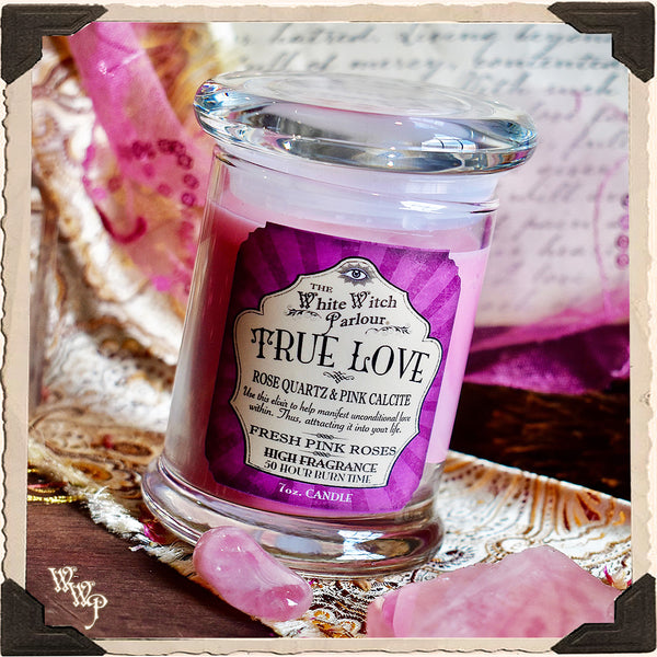 TRUE LOVE Elixir Apothecary CANDLE 7oz. For Heart, Self Love & Trust. White Witch Parlour