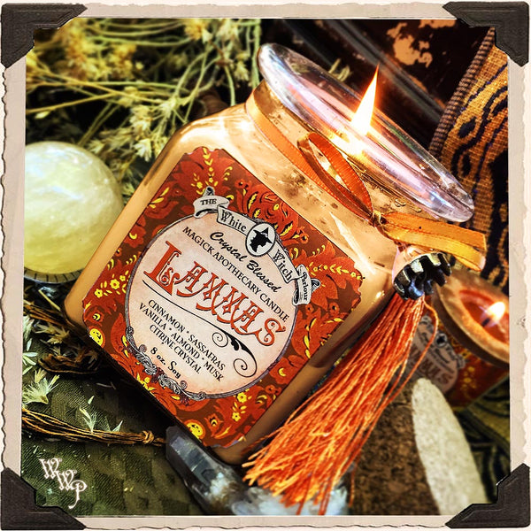 LAMMAS APOTHECARY CANDLE. Lughnasadh Harvest Season For Abundance, Happiness & Health.