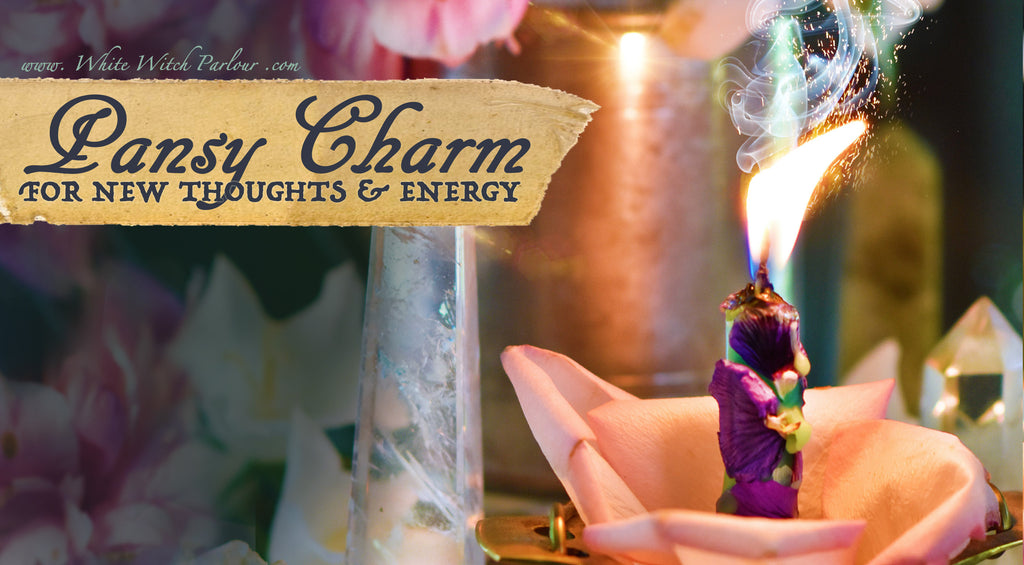 Pansy Charm for New Thoughts & Energy