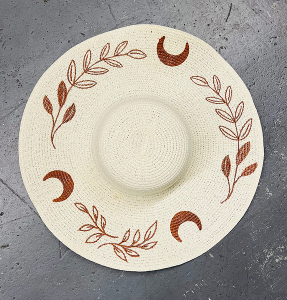 Floppy Sun Hat - XL Brim - Cream Fern Moon
