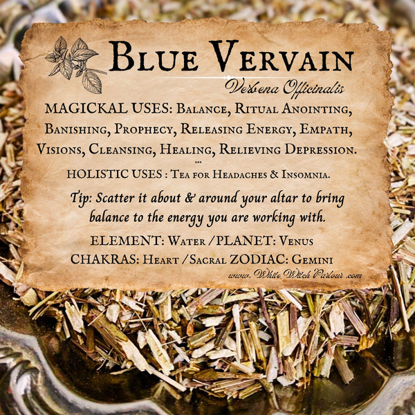 BLUE VERVAIN Dried Herb Verbena Officinalis. For Balance, Anointing & Banishing