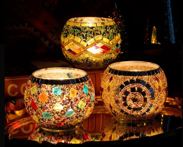 Mosaic Tea Light/Incense Decor