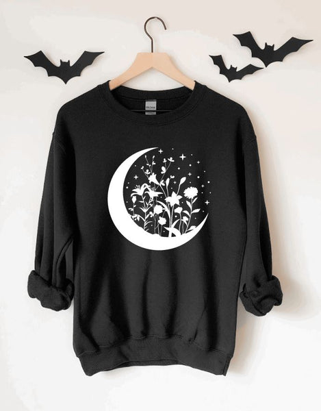 Floral Moon Pullover