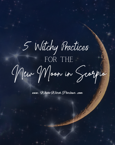 “5 Witchy Practices for the New Moon in Scorpio” Instant Digital Download eMagazine . By The White Witch Parlour
