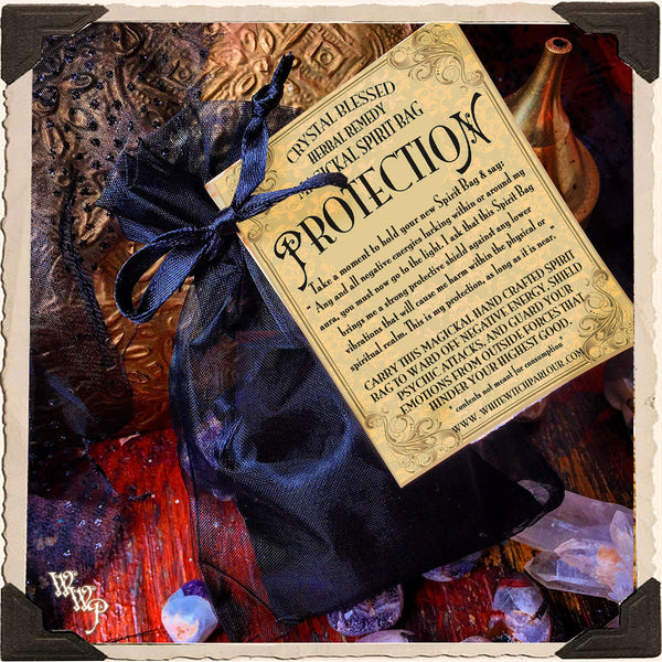 PROTECTION SPIRIT BAG. Blessed Mojo Medicine Bag For Protection, Empaths & Blocking Negativity.