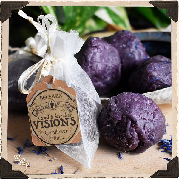 VISIONS Herbal Wax Witch Ball. For Psychic Growth & Divination
