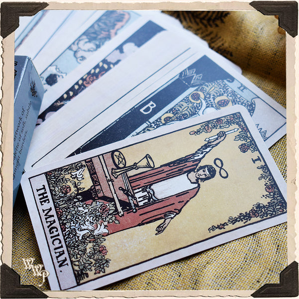 1909 RWS TAROT CARD DECK by Pamela Colman Smith. For Divine Guidance & Spiritual Messages. Divination White Witch Parlour