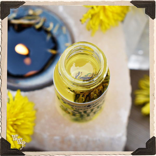 A LITTLE BIT OF SUNSHINE All Natural Dandelion Oil. For Sun Energy, Joy & Vibrancy.