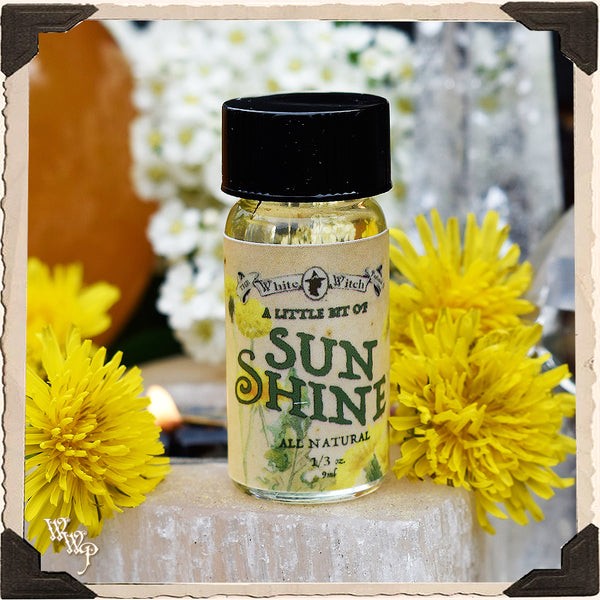 A LITTLE BIT OF SUNSHINE All Natural Dandelion Oil. For Sun Energy, Joy & Vibrancy.