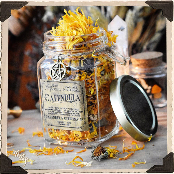 CALENDULA APOTHECARY. Calendula Officinalis Dried Herbs. For Sun Energy, Healing & Strength