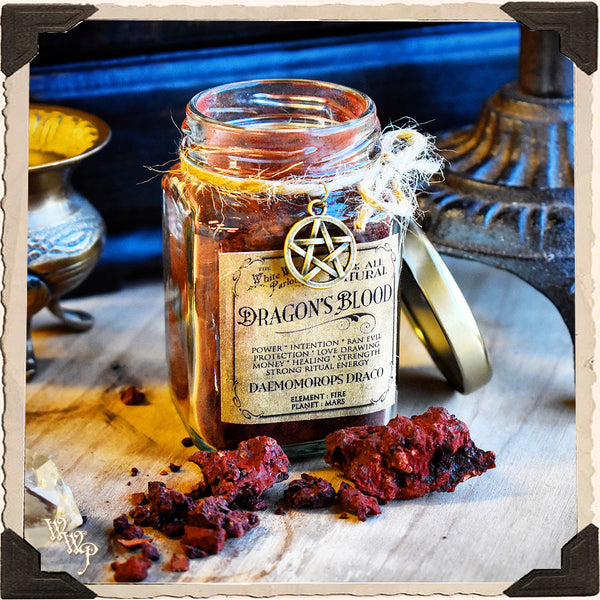 DRAGON'S BLOOD RESIN APOTHECARY. All Natural Incense. For Manifestation & Spell Power.