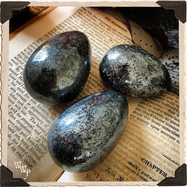 HEMATITE POLISHED EGG. For Balance, Emotional Stability & Grounding.