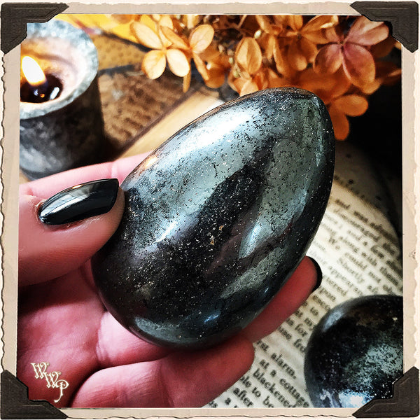 HEMATITE POLISHED EGG. For Balance, Emotional Stability & Grounding.