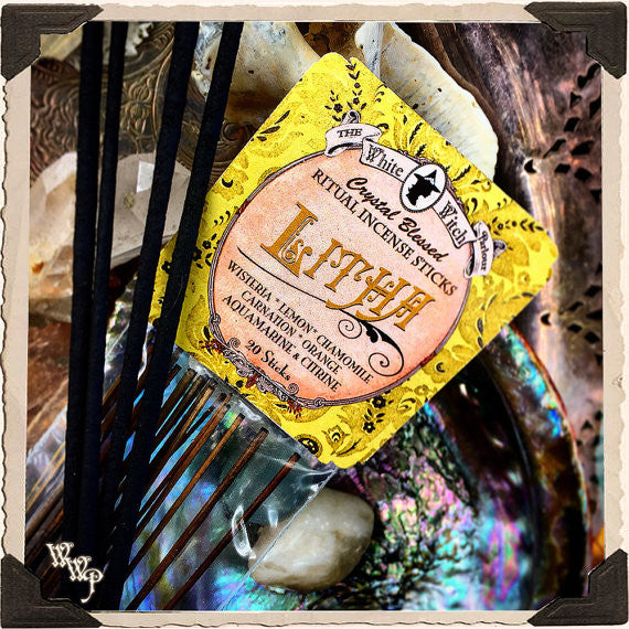 LITHA INCENSE. 20 Stick Pack. Summer Solstice. For Light Celebration & Sun Worship. White Witch Parlour