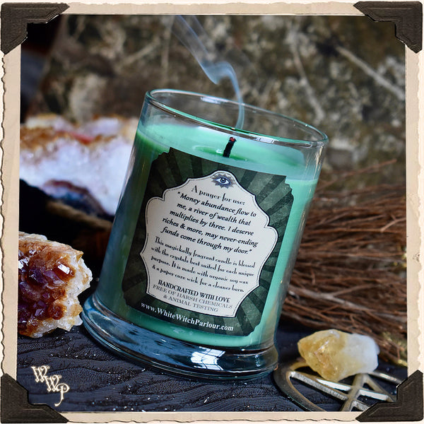 MONEY MAGICK Elixir Apothecary CANDLE 7oz. For Wealth, Abundance & Financial Matters.