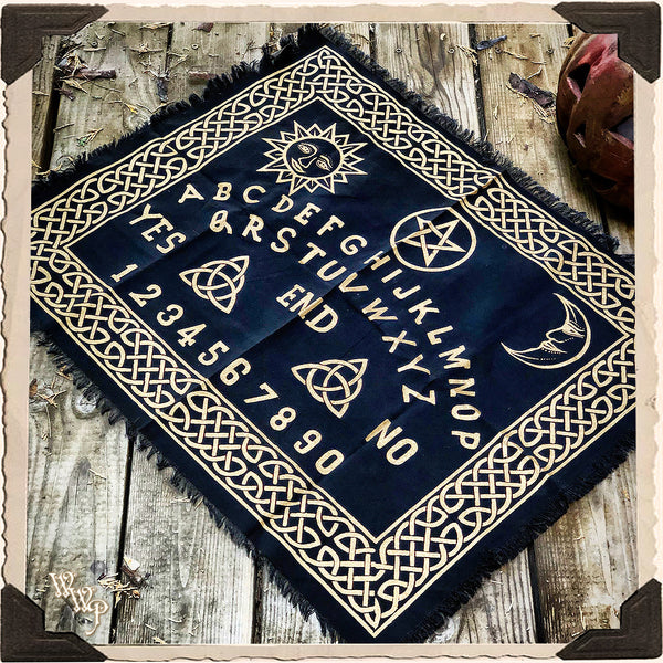 OUIJA ALTAR CLOTH SCRYING MAT. For Divination, Channeling & Spiritual Insight.