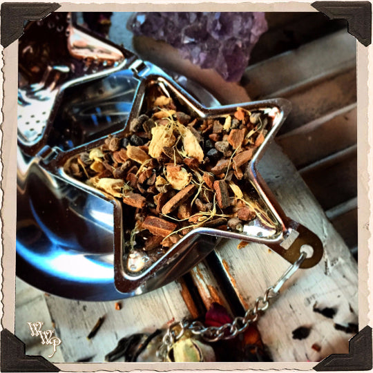 PENTACLE STAR TEA STRAINER with drip plate. For herbal & loose leaf teas.