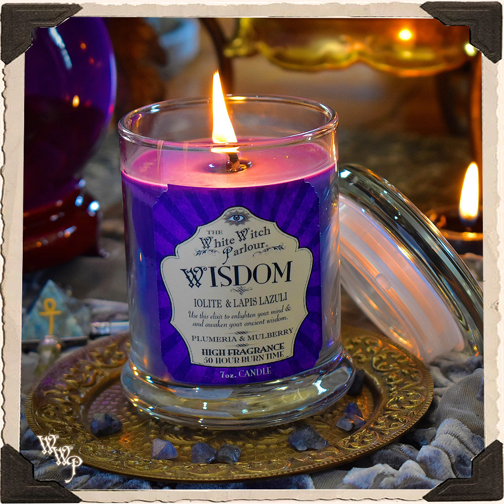 WISDOM Elixir Apothecary CANDLE 7oz. For Meditation, Ancient Wisdom ...